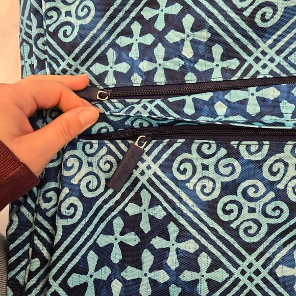 Vera Bradley Large Backpack Blue Batik Like New main image 4